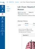 Lab 1 Exam- Requires Respondus LockDown Browser