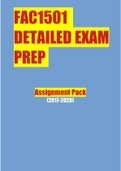 FAC1501 DETAILED EXAM PREP