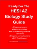 HESI A2 Biology Study Guide