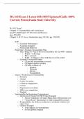 BA 342 Exam 2 Latest 2024/2025 Updated Guide 100% Correct; Pennsylvania State University