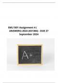 EML1501 Assignment 4 Due 27 September 2024 (Detailed solution)