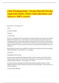 vSim Fundamentals Vernon Russell (Stroke, Aspiration Risks, Final vSim) Questions and Answers 100% correct.docx