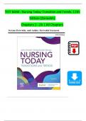 Test Bank For Nursing Today: Transition and Trends, 11th Edition (Zerwekh), All 1-26 Chapters Covered ,Latest Edition ISBN:9780323829618