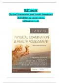 Test Bank For Physical Examination and Health Assessment, 3rd Edition by Carolyn Jarvis,   All 1-31 Chapters Covered ,Latest Edition ISBN:9781771721547