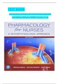 Pharmacology for Nurses A Pathophysiological Approach, 6th Edition TEST BANK by Michael P. Adams; Norman Holland, Verified Chapters 1 - 50, Complete Newest Version