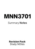 MNN3701 - Summarised Notes