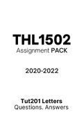 THL1502 - Tutorial Letters 201 (Merged) (2020-2022) (Questions&Answers)