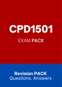 CPD1501 - EXAM PACK (2022)