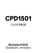 CPD1501 - EXAM PACK (2022)