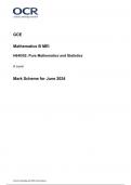 OCR A level Mathematics B mei paper 2 June 2024 Final Mark Scheme(H640_02)