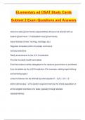 ELementary ed OSAT Study Cards Subtest 2 Exam Questions and Answers