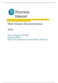 Pearson Edexcel GCSE In Persian (1PN0) Paper 1H Listening and understanding in  Persian Mark Scheme (Results) Summer 2024