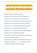 UGA CS 1302 Test 1 Exam Questions and Answers 100% Solved | Rated A+