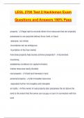 LEGL 2700 Test 2 Hackleman Exam Questions and Answers 100% Pass