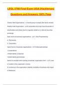 LEGL 2700 Final Exam UGA (Hackleman) Questions and Answers 100% Pass