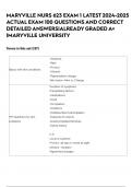 MARYVILLE NURS 623 EXAM 1 LATEST 2024-2025 ACTUAL EXAM 100 QUESTIONS AND CORRECT DETAILED ANSWERS|ALREADY GRADED A+ |MARYVILLE UNIVERSITY