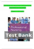 TEST BANK For Leddy & Pepper’s Professional Nursing, 10th Edition by Lucy Hood, Verified Chapters 1 - 22, Complete Newest Vers