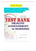 Test Bank-  Health Assessment in Nursing 7th Edition ( Janet R Weber and Jane H Kelley, 2024) All Chapters 1-34|| Newest Edition 