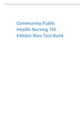 Community Public Health Nursing 7th Edition Nies Test Bank