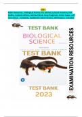 Exam Resources - Biological Science 7th Edition by Scott Freeman, Kim Quillin, Lizabeth Allison, Michael Black, Greg Podgorski, Emily Taylor, Jeff Carmichael - Complete, Updated & Latest Version. All Chapters Included.