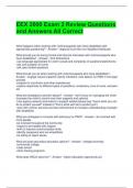 EEX 2000 Exam 3 Review Questions and Answers All Correct 