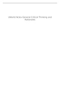 NCLEX RN MED SURG GUIDE - UWorld Nclex General Critical Thinking and Rationales