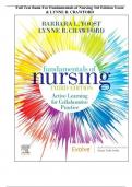 Full Test Bank For Fundamentals of Nursing 3rd Edition Yoost & LYNNE R. CRAWFORD