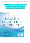 Family Practice Guidelines, 5th Edition TEST BANK by Jill C. Cash; Cheryl A. Glass, Verified Chapters 1 - 23, Complete Newest Version