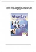 Test Bank For Primary Care The Art and Science of Advanced Practice Nursing – an Interprofessional Approach Sixth Edition by Debera J. Dunphy, Lynne M.; Winland-Brown, Jill E.; Porter, Brian Oscar; Thomas||ISBN 978-1719644655||Complete Guide A+