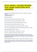 FPCC EXAM 3 JACOBS REVIEW TEST BANK QUESTIONS WITH ANSWERS 