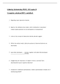 BIOL 101 quiz 8 Liberty University complete questions and answers latest 2021/2022 Graded A+