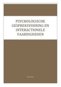 Samenvatting  Psychologische Gespreksvoering En Interactionele Vaardigheden