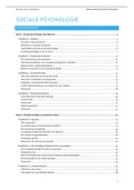 Samenvatting Sociale Psychologie 2021-2022 (GESLAAGD)