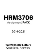 HRM3706 - Combined Tutorial Letters 201 (2014-2021)