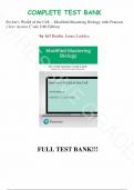 Test Bank - Becker's World of the Cell, 10th Edition by Jeff Hardin, James P.  Lodolce, All Chapters | Complete Guide A+