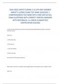 2024-2025 LATEST FLORIDA 2-14 LIFE AND VARIABLE  ANNUITY LICENSE EXAM TEST BANK 2024/2025 |  COMPREHENSIVE TEST BANK WITH OVER 500 ACTUAL  EXAM QUESTIONS WITH CORRECT VERIFIED ANSWERS  WITH RATIONALES. A+ GRADE GUARANTEED  CERTIFICATION SUCCESS 