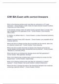 CIW IBA Exam with correct Answers 2024-2025