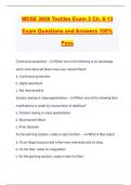 MDSE 2650 Textiles Exam 3 Ch. 6-13 Exam Questions and Answers 100% Pass