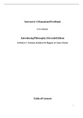 Instructor’s Manual and TestBank to Accompany Introducing Philosophy,  Eleventh Edition by Robert C. Solomon,  Kathleen M. Higgins, & Clancy Martin