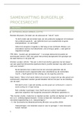 Samenvatting procesrecht, onderdeel Burgerlijk Procesrecht