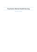 Psychiatric Mental Health Nursing 