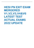 HESI PN EXIT EXAM MERGERED V1,V2,V3,V4&V6 LATEST TEST ACTUAL EXAMS 2022 UPDATE