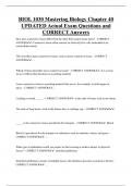 BIOL 1030 Mastering Biology Chapter 40 UPDATED Actual Exam Questions and  CORRECT Answers