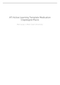 ATI Active Learning Template Medication Clopidogrel-Plavix