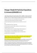 Merger Model IB Technical Questions & Answers(GRADED A+)