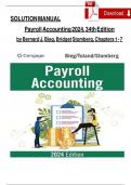 Solution manual for payroll accounting 2024 landin 34th edition by bernard j bieg and bridget.pdf