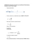 UNOPAR Electrodynamics Coulomb's Law and Electric Field Summary