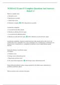 NURS 612 Exam #3 Complete Questions And Answers Rated A+