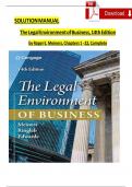 Solution manual for the legal environment of business 14th edition by roger e meiners.pdf