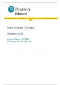 Pearson Edexcel GCSE In Chemistry (1CH0) Paper 2F Mark Scheme (Results) Summer  2024 